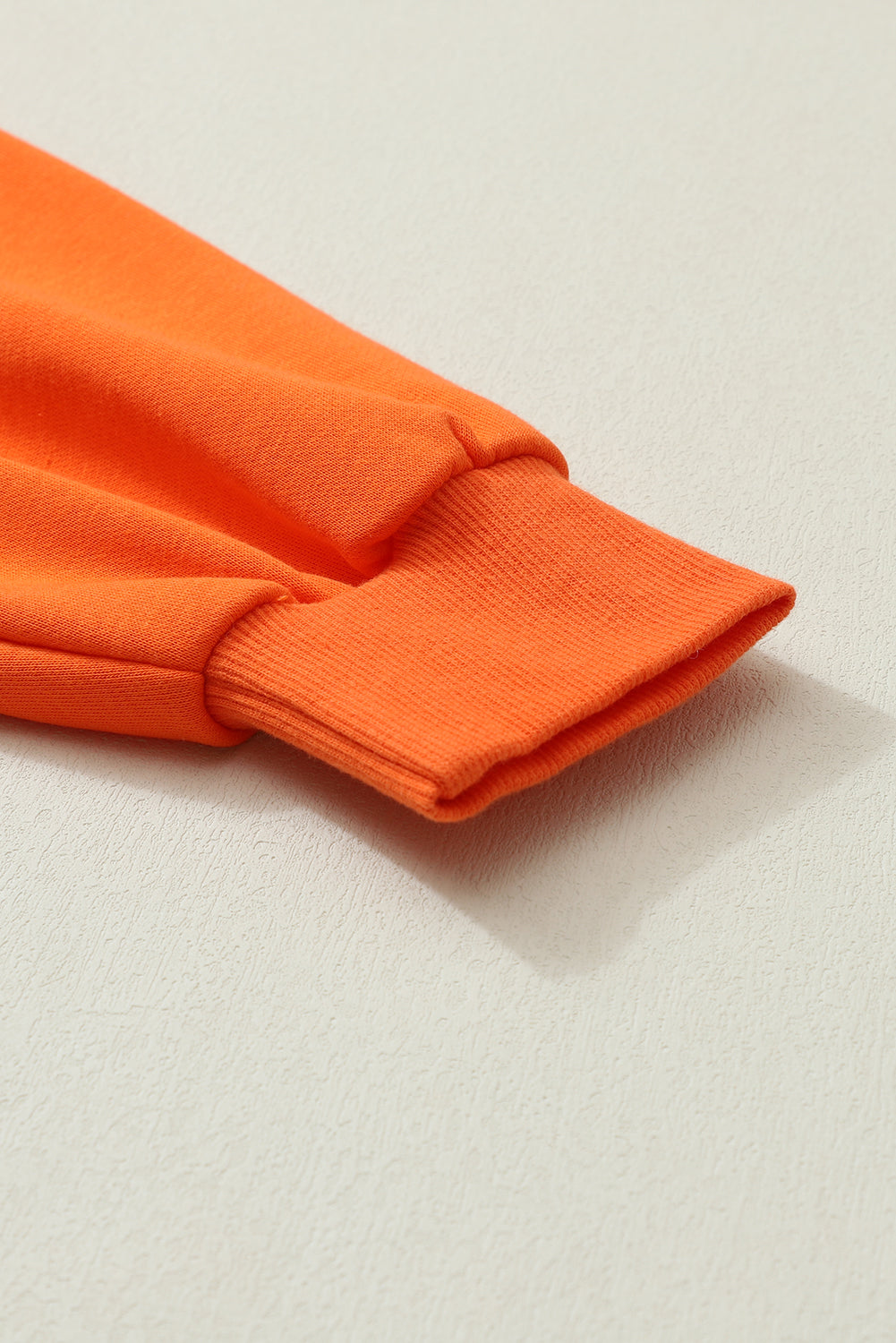 Orange Game Day Lettering Notched Neck Sweatshirt