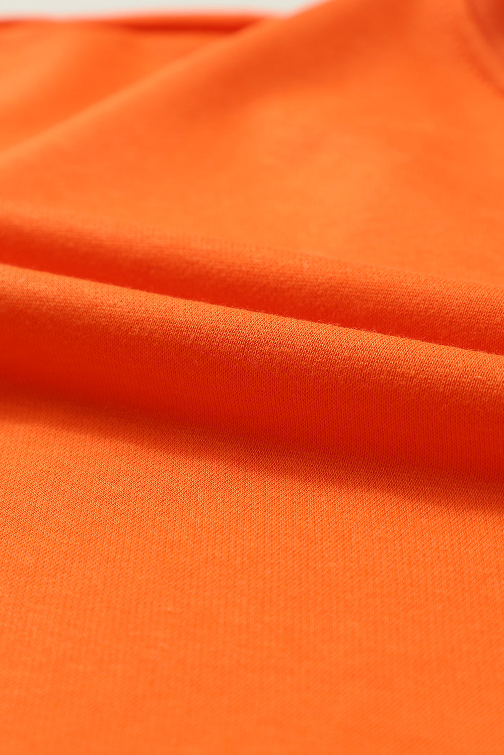 Orange Game Day Lettering Notched Neck Sweatshirt
